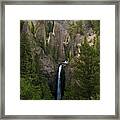 Yellowstone Waterfall Framed Print