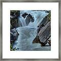 Yoho River Rapids Waterfall Framed Print
