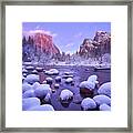 Yosemite In Winter Framed Print