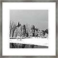 Yosemite Merced California Winter Snowfall Framed Print