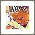 Young Black Female Teen 2 Framed Print