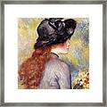 Young Girl With A Bouquet Framed Print