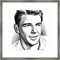 Young Reagan Framed Print