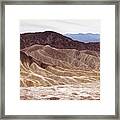 Zabriskie Point - Death Valley National Park, United States - Landscape Photography Framed Print