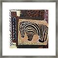 Zebra Abstract Framed Print