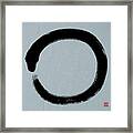 Zen Enso - Zen Circle 4 Framed Print