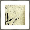 Zen Sumi 4f Antique Motivational Flower Ink Ricardos Framed Print