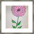 Zinnia Framed Print