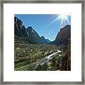 Zion Canyon Framed Print