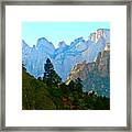 Zion's Hint Of Blue Framed Print