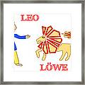 Zodiac Sign Leo Framed Print