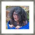 Zombie In Barrel - Scary And Funny Framed Print