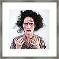 Zombie Portrait Framed Print