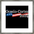 Alexandria Ocasio Cortez 2024 #1 Framed Print