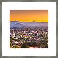 Asheville, North Caroilna, Usa Downtown #1 Framed Print