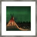 Aurora And Teepee #1 Framed Print