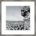 Balancing Rock, New Mexico, Usa #1 Framed Print