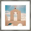 Beautiful View Of Typical Santorini #1 Framed Print