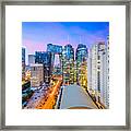 Beijing, China Cityscape And Financial #1 Framed Print