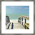 Boardwalk On The Beach, Gasparilla #1 Framed Print