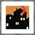 Burning House #1 Framed Print