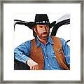 Chuck Norris In Walker, Texas Ranger -1993-. #1 Framed Print