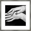 Close-up Of Womans Hands #1 Framed Print