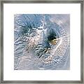 Color Satellite Image Of Volcanoes #1 Framed Print