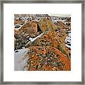 Colorful Boulders Of The Book Cliffs #1 Framed Print