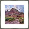 Desert And Cliffs, Vermilion Cliffs Framed Print