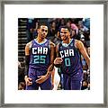 Detroit Pistons V Charlotte Hornets Framed Print