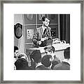 Dick Clark On American Bandstand #1 Framed Print