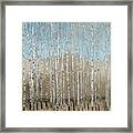 Dusty Blue Birches I #1 Framed Print