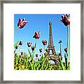Eiffel Tower In Paris, France #1 Framed Print