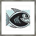 Fish With Hook In Mouth #1 Framed Print