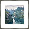 Geirangerfjord, Western Fjords, Norway #1 Framed Print