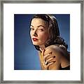 Gene Tierney In Leave Her To Heaven -1945-. #1 Framed Print