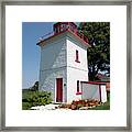 Goderich Lighthouse On Lake Huron Ontario #1 Framed Print