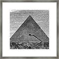 Great Pyramid Of Cheops At Giza #1 Framed Print
