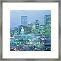 High Angle View Of The State Capitol #1 Framed Print