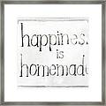 Homemade Happy I #1 Framed Print