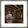 Inside The Lincoln Memorial - Custom Size #1 Framed Print