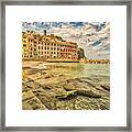 Italian Sea Village #1 Framed Print