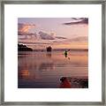 Kayaking, Birch Lake, Minnesota #1 Framed Print