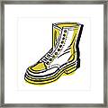 Lace-up Work Boot #1 Framed Print