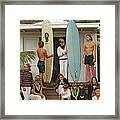 Laguna Beach Surfers #1 Framed Print