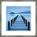 Landing Jetty On Conniston Water, Lake #1 Framed Print