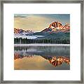 Little Redfish Lake, Sawtooth Mountains Framed Print