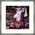 Los Angeles Lakers V La Clippers Framed Print