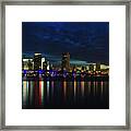 Miami Sunset Skyline #1 Framed Print